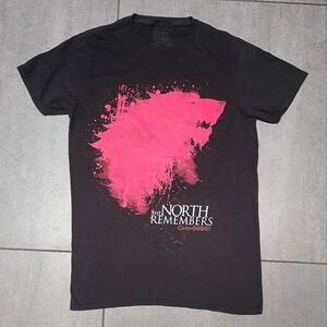 Game Of Thrones The North Remembers Red Wedding TShirt Size Medium Black/Red
